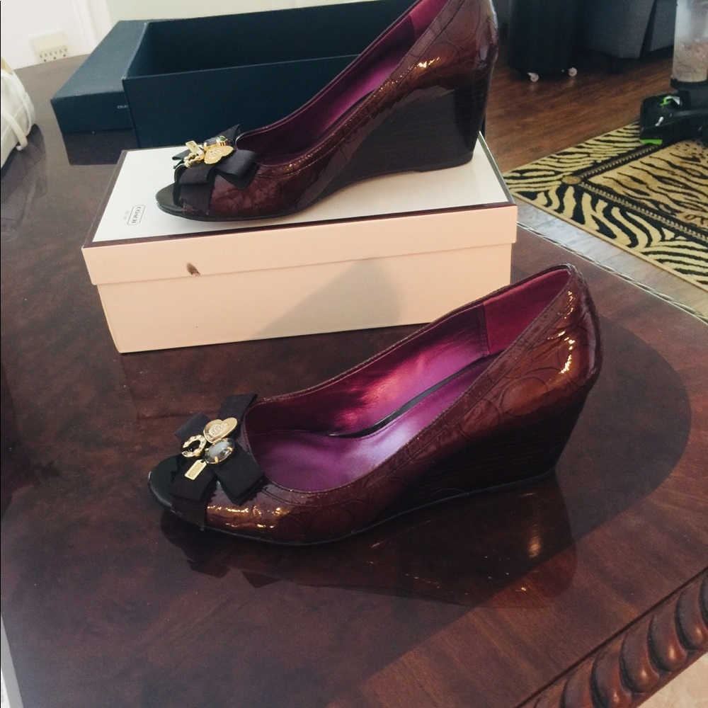 Coach wedges shoes
